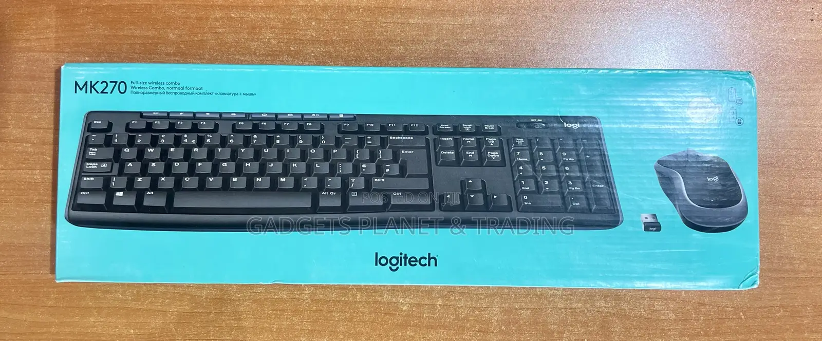 Logitech – Mk270 Wireless Keyboard and Mouse – Black