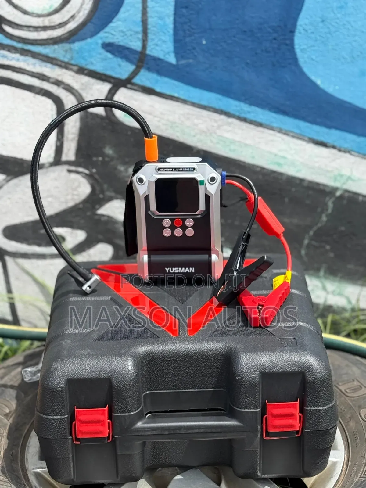 Battery Jumper and Tyre Pump