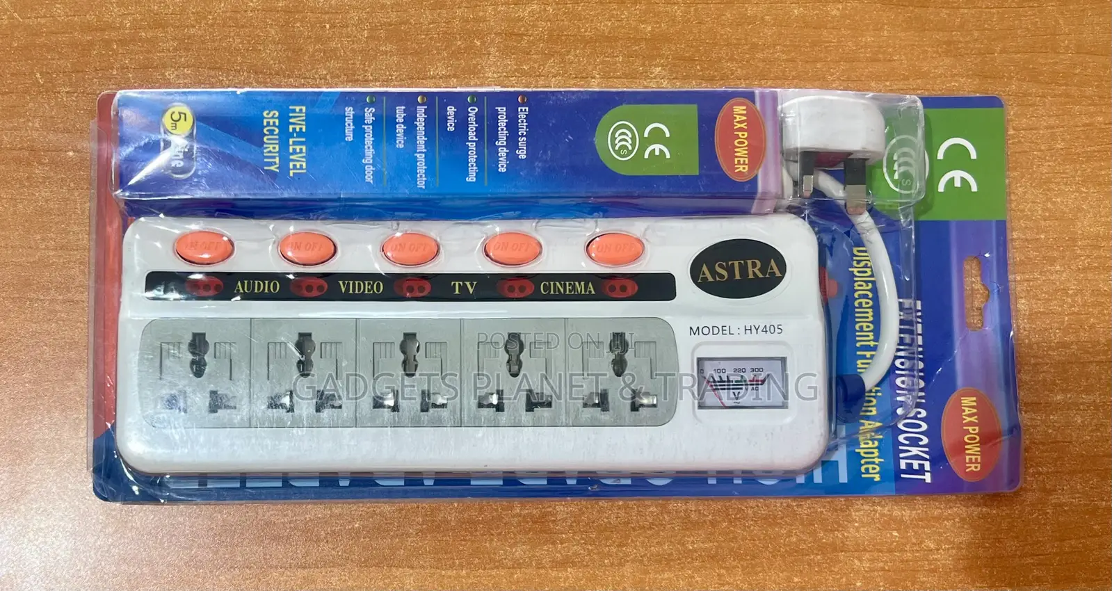 Astra 5 Ports Extension Board + Voltage Regulator Protector - Hy405