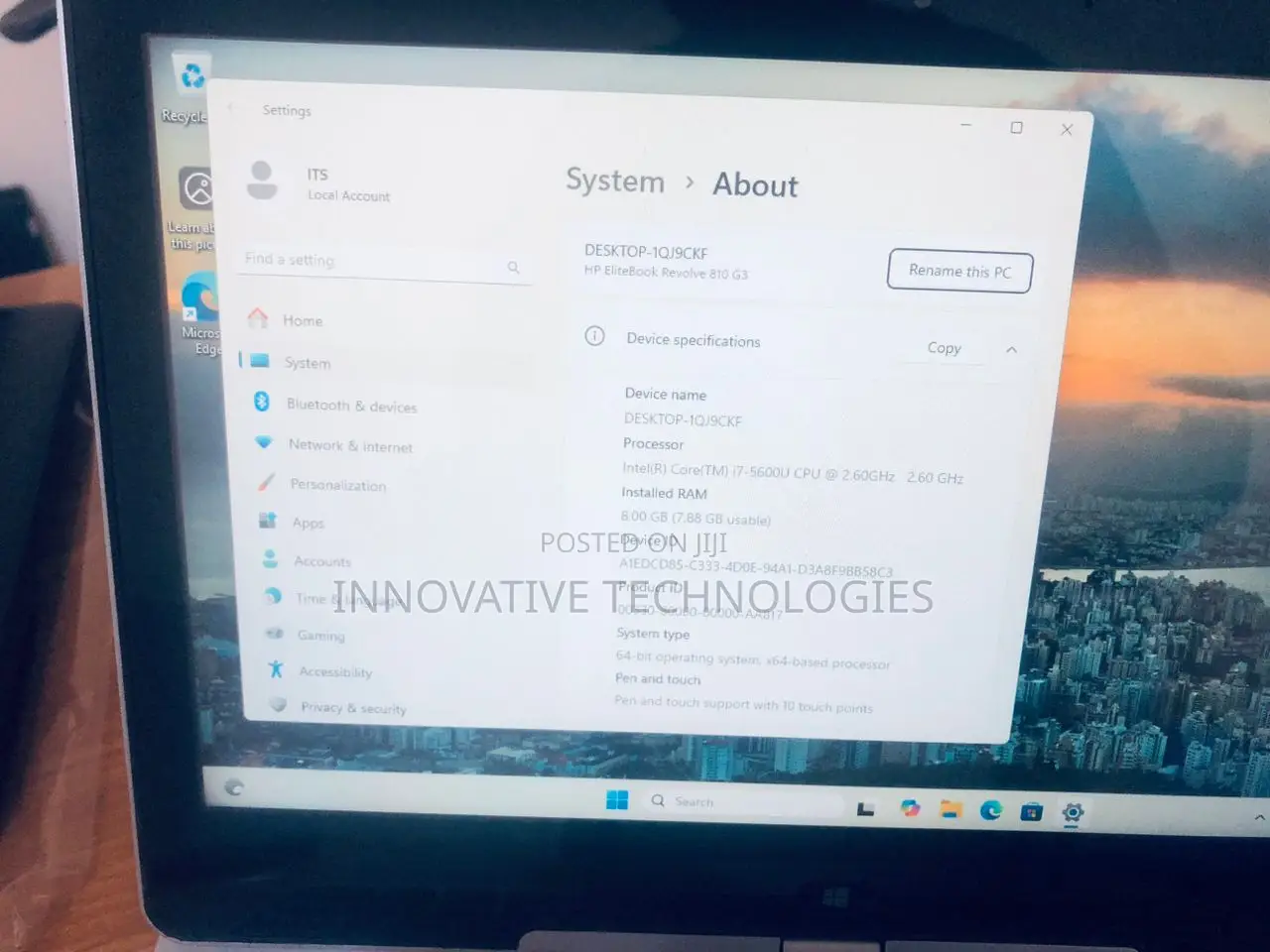 Laptop HP EliteBook Revolve 810 G3 Tablet 8GB Intel Core i7 SSD 256GB