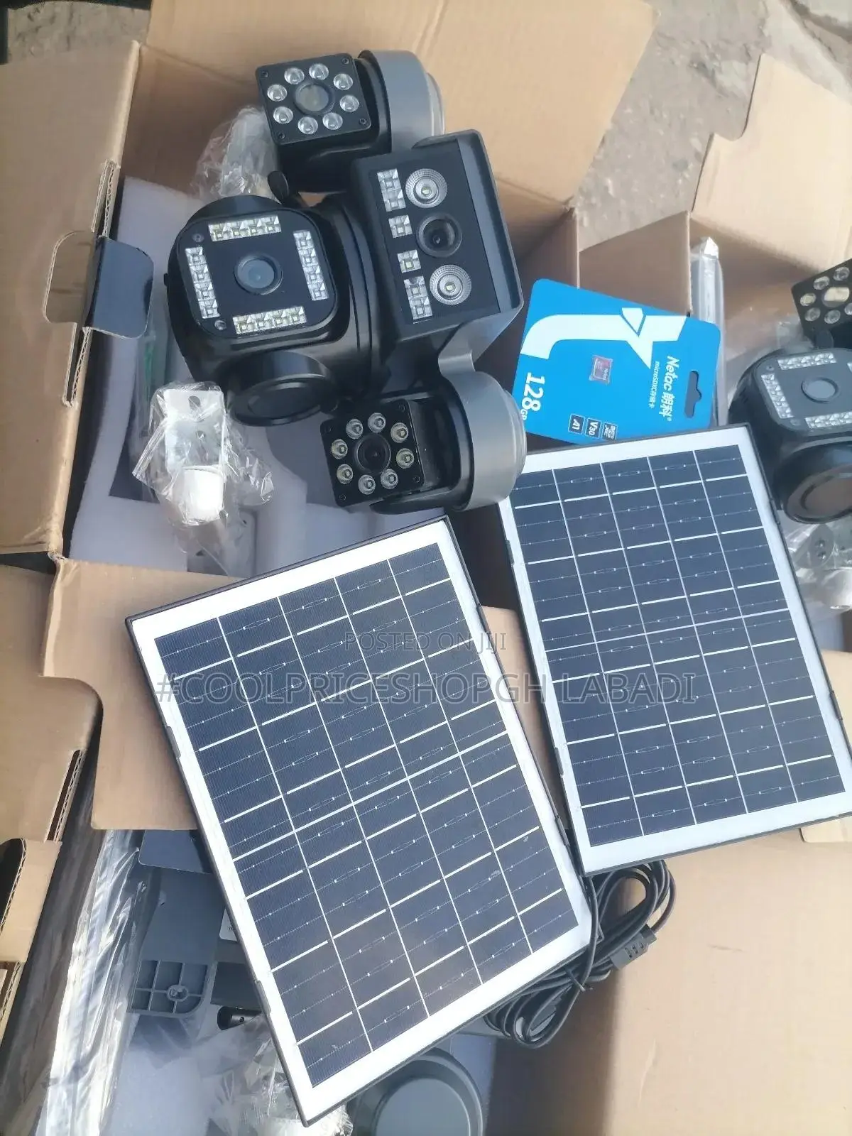 Solar Powered Aov 4 Lens 4g Camera