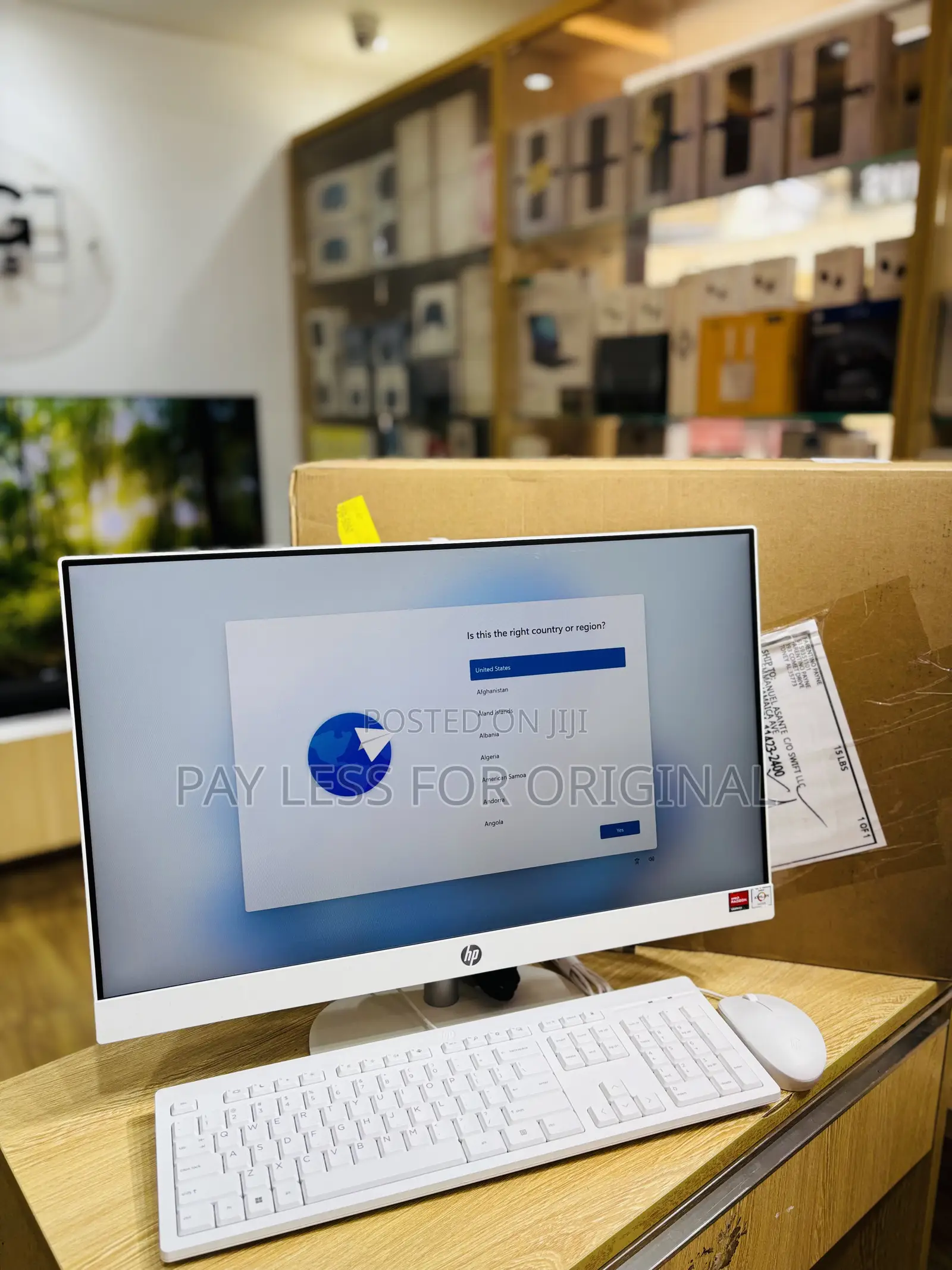 New Desktop Computer HP AiO 24 8GB AMD SSD 256GB