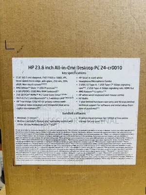 New Desktop Computer HP AiO 24 8GB AMD SSD 256GB