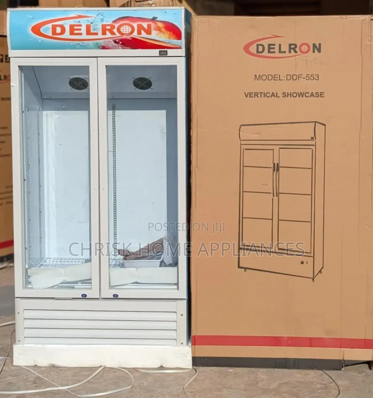 Delron 553ltrs Display Fridge Side by Side