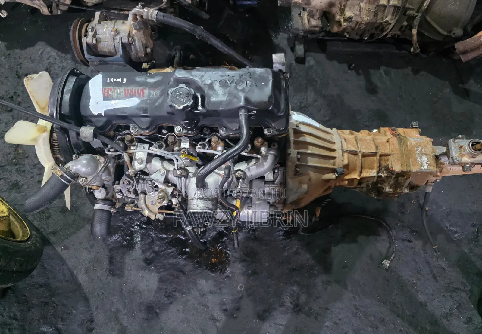 Car Engine Toyota Fish and Hilux