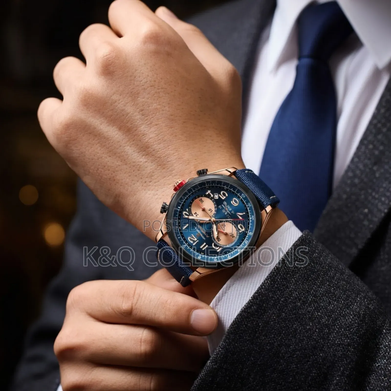 Poedagar 862 Luxury Watch Men Quartz Nylon Leather Strap Man