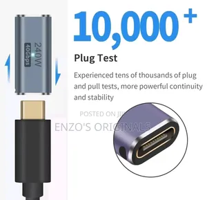 Usb-C Extender Joiner Extention Female to Female 240watt 40gbps New