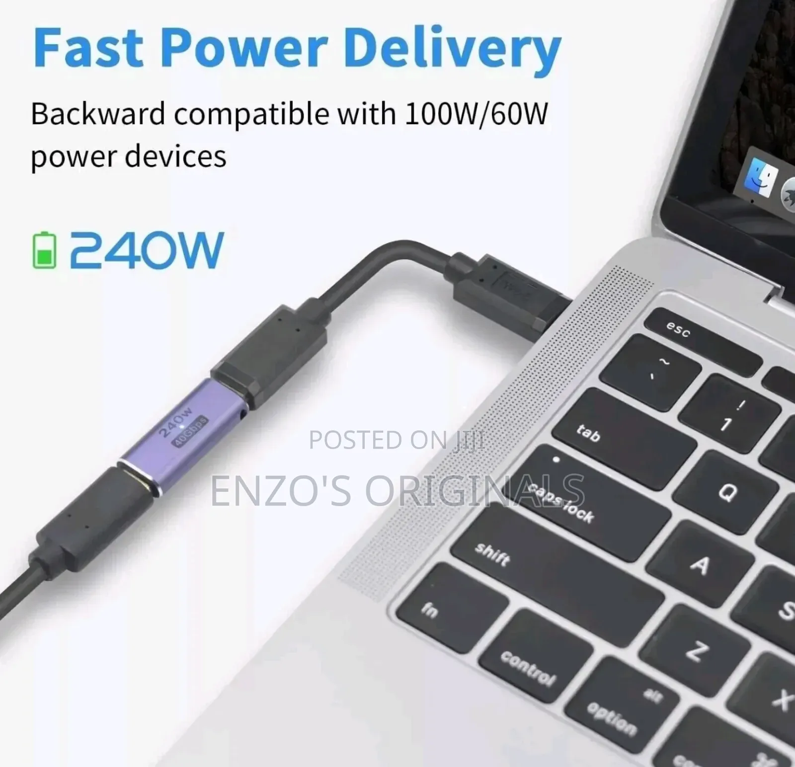 Usb-C Extender Joiner Extention Female to Female 240watt 40gbps New