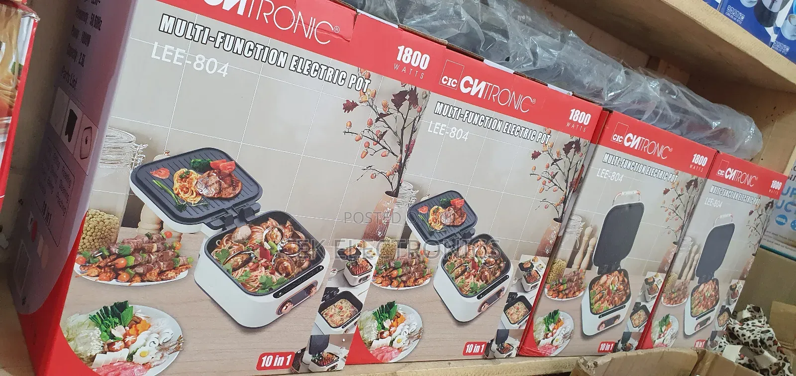 Cntronic Multi-Function Electric Pot–Cook,Fry Boil