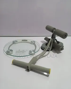 Sit Up Bar With Resistance Band + Digital Weighing Scale