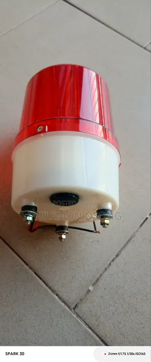 Industrial Red Rotary Beacon Warning Light.