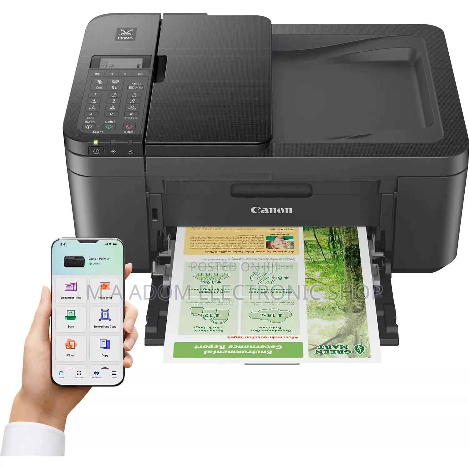 Canon 6 in 1 All in One Pixma Inkjet Printer (Copyprint Scan Wifi Adf