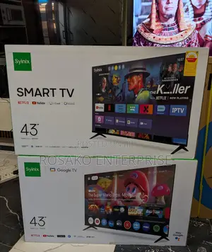 Syinix 43 Inch Smart Digital Satellite 245 GHC /43 Igoogle Tv 2500