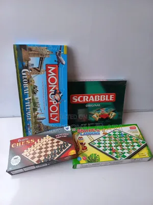 Scrabble + Monopoly + Chess + Snake and Ladders