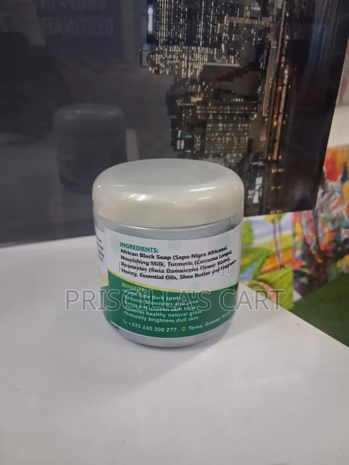 Organic Black Glow Soap ( Effective,Treats Blemishes, Uneven Skin)