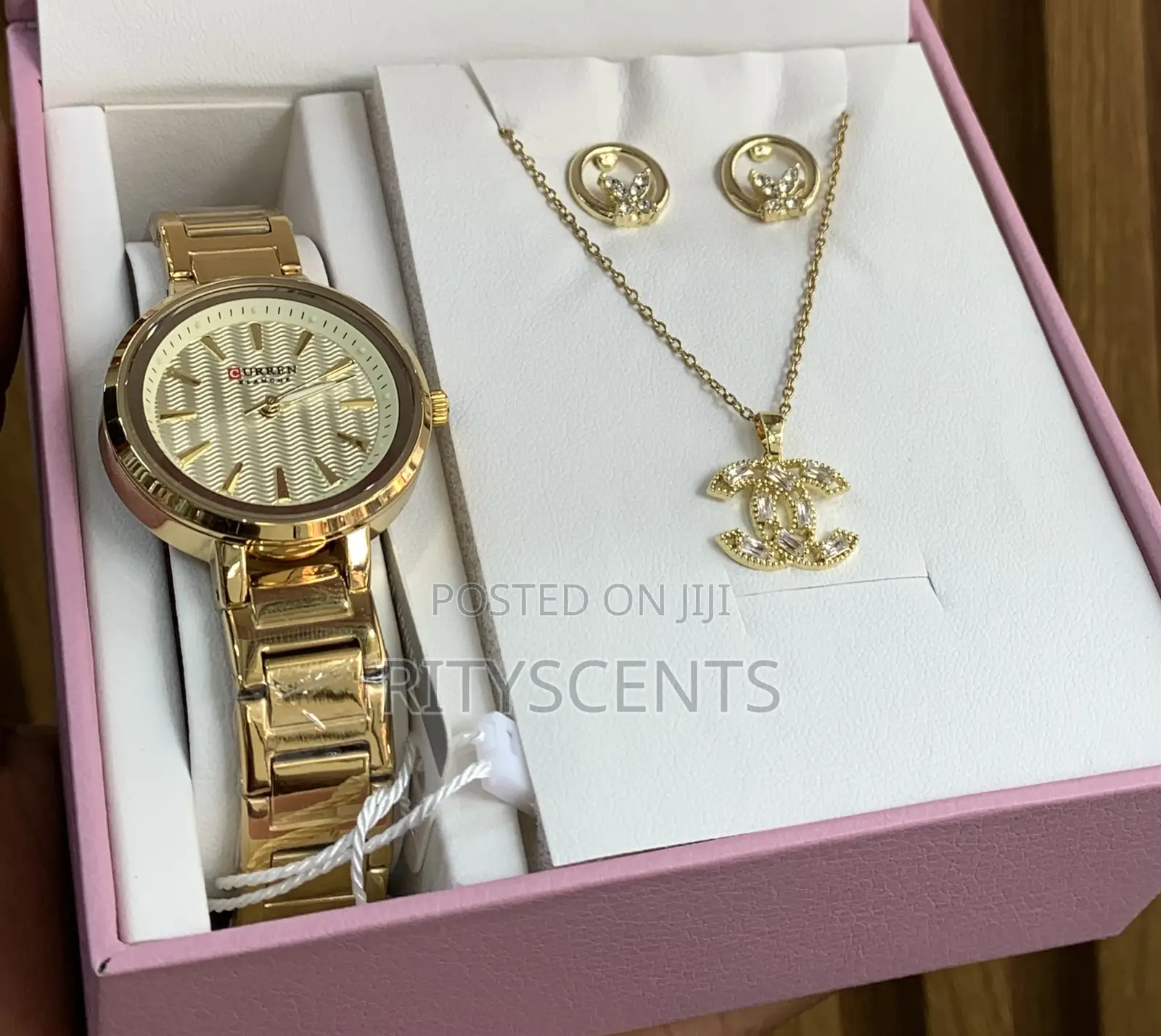 Curren Ladies Watch With Necklace Earrings