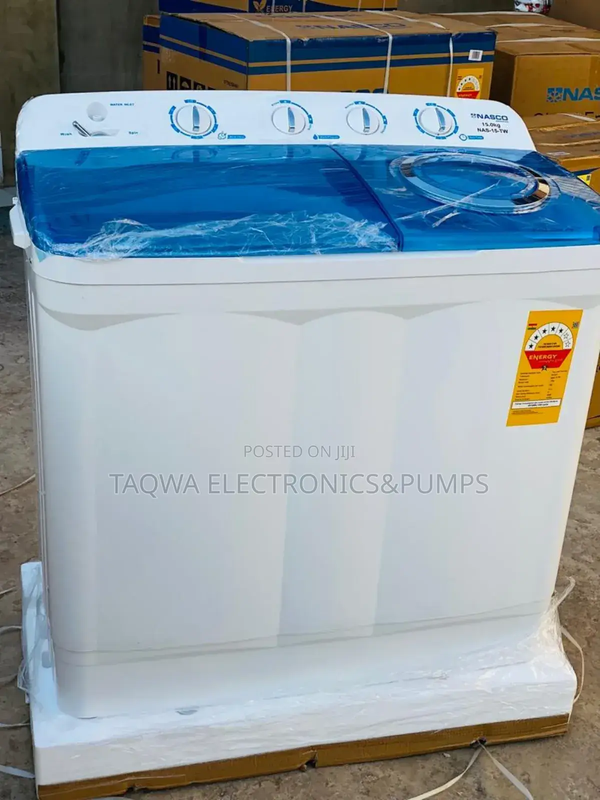 Nasco- 15kg Twin _Tub Washing Machine