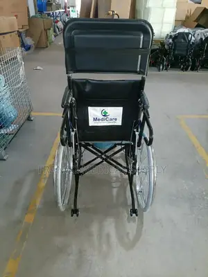 Commode Wheelchair With Backrest