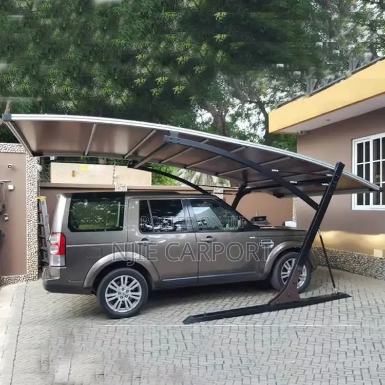 Galvanized Steel Frame Waterproof Durable Powder Coated Carport