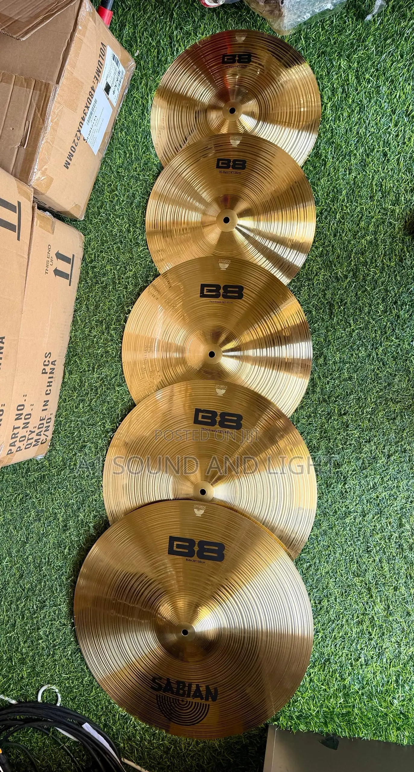 Sabian B8 Complete 5pcs Brass Cymbal Pack