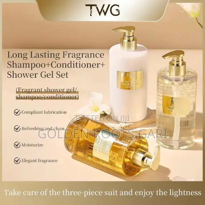 TWG Long Lasting Fragrance Body Wash, Hair Care Shampoo and Conditio