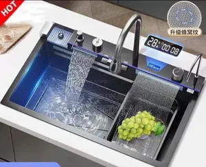 Smart Kitchen Sink With Pull Out Faucet