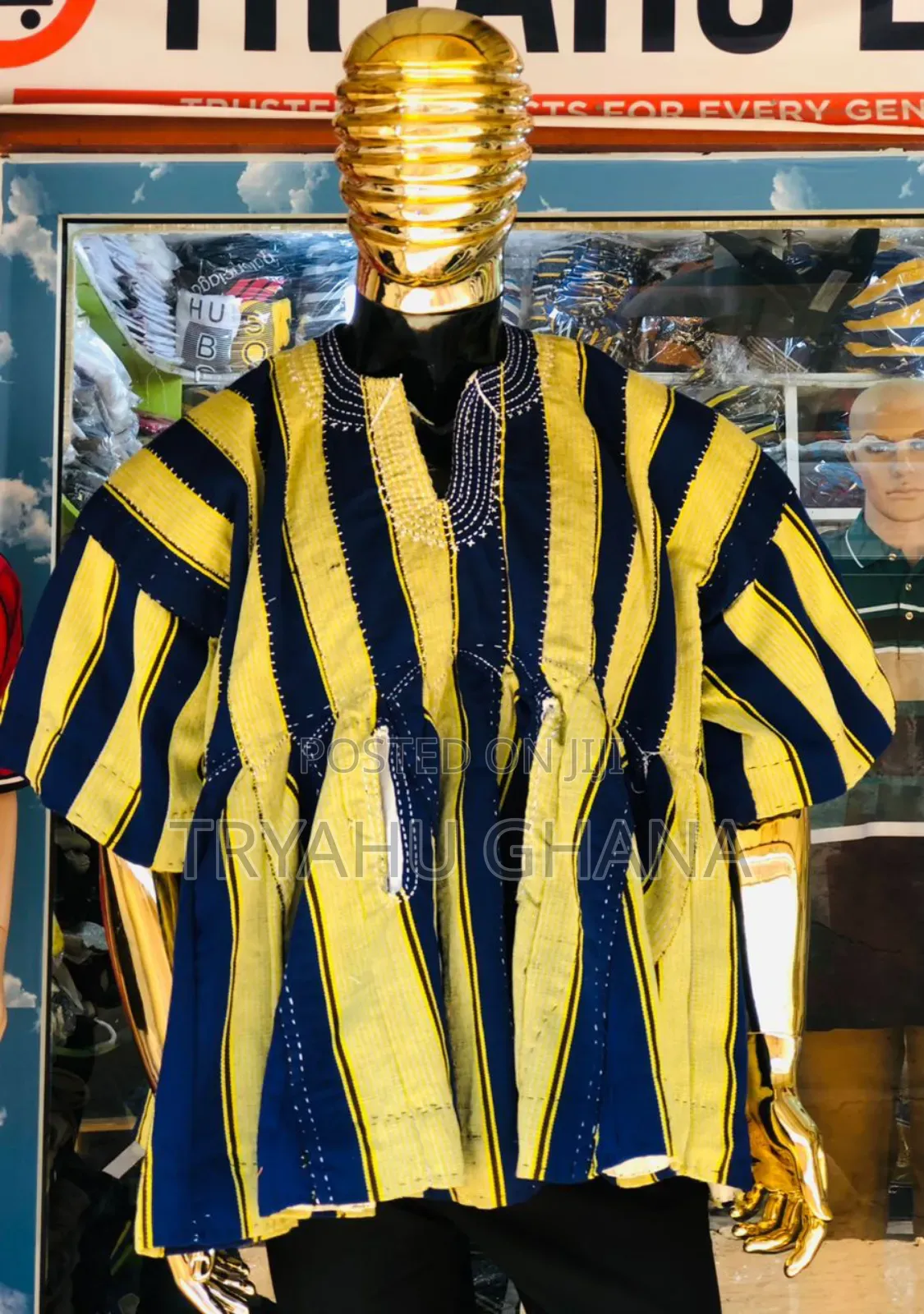 Authentic Batakari Smock Ghana | Premium Fugu Designs – Tryahu