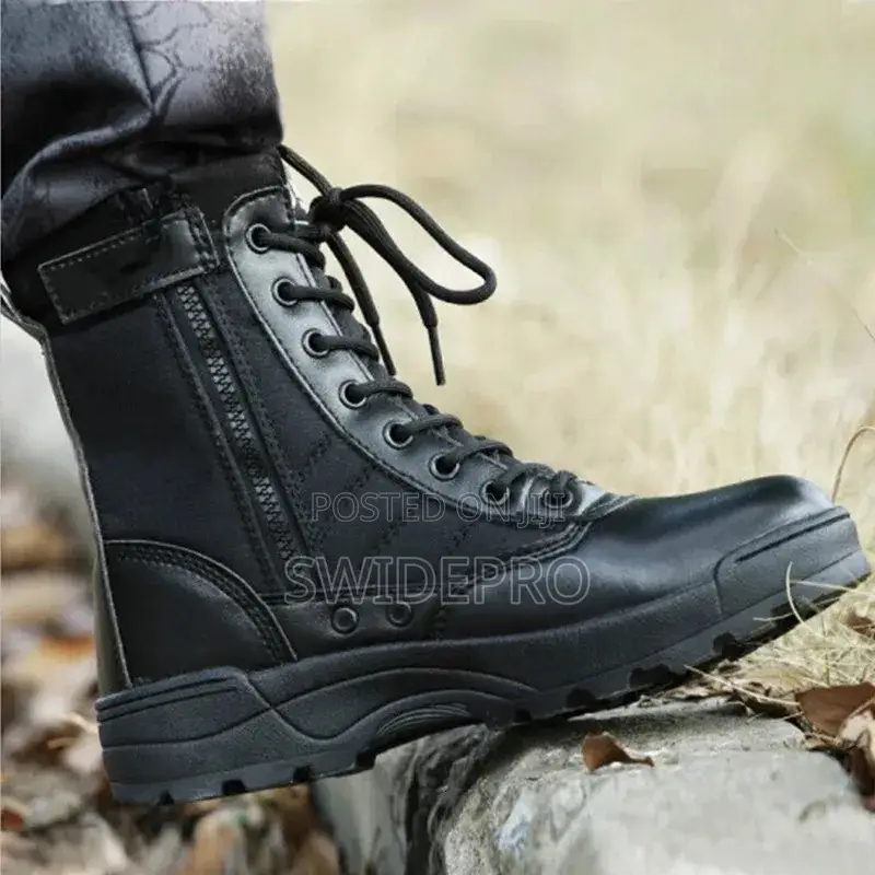 Combat Black Tactical Boots