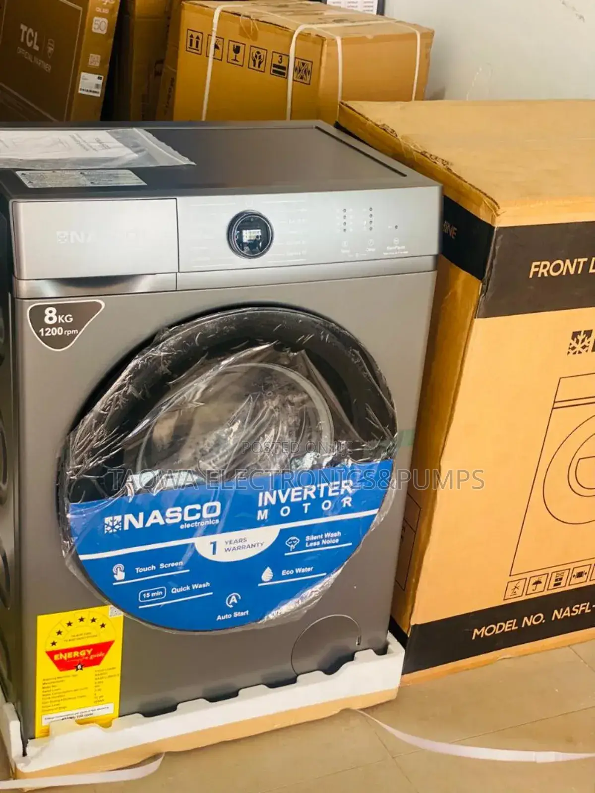 Precise Nasco Washing Machine, 8kg Front Load Full Automatic