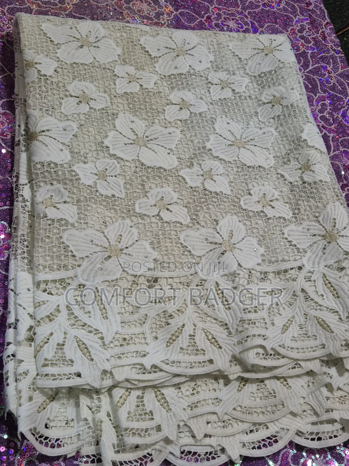 Floral Cord Lace With Beautiful Edges