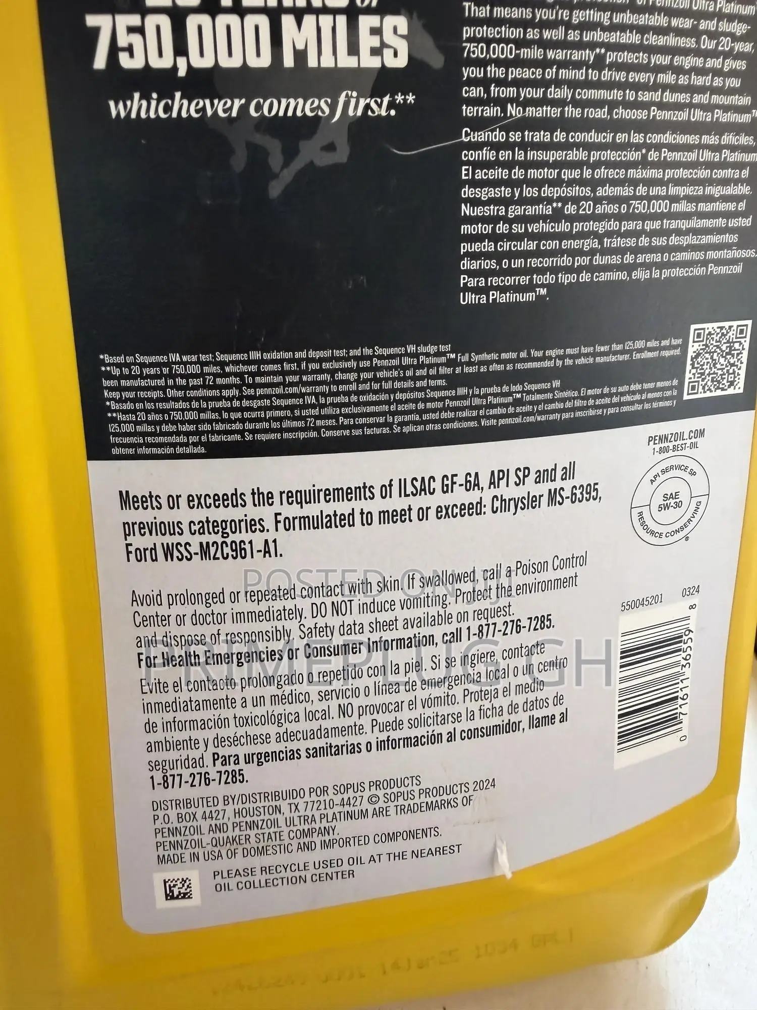 Pennzoil Ultra Platinum