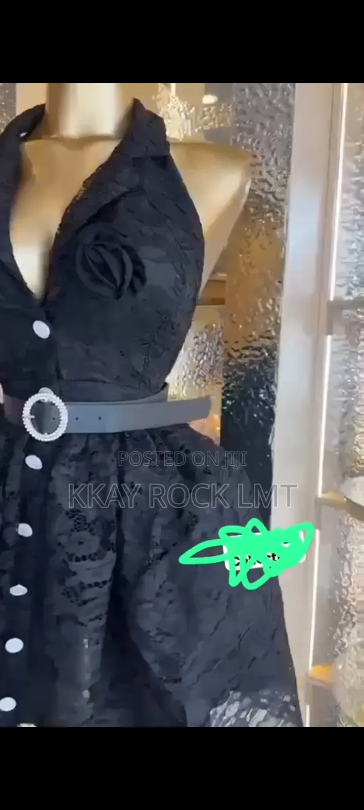Black Lace Dress Party Wear