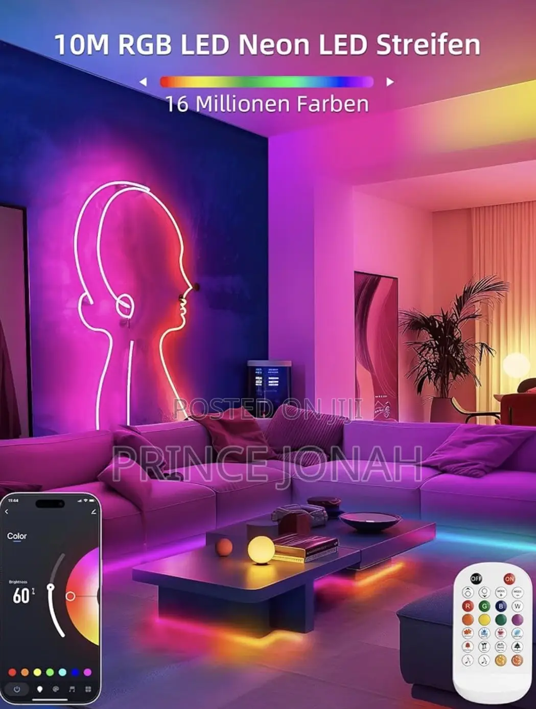 Lamomo RGB Led Strip 10m Neon Light App Control Music Sync