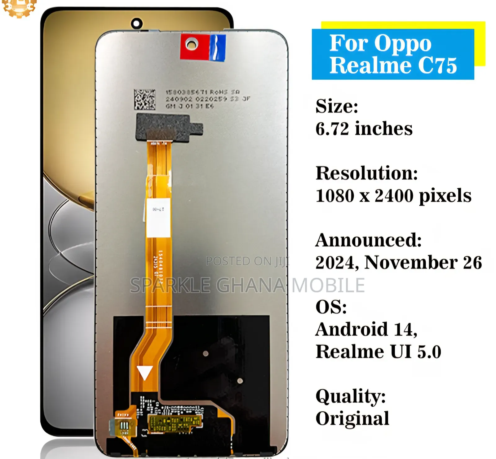Oppo Realme C75 Screen Replacement