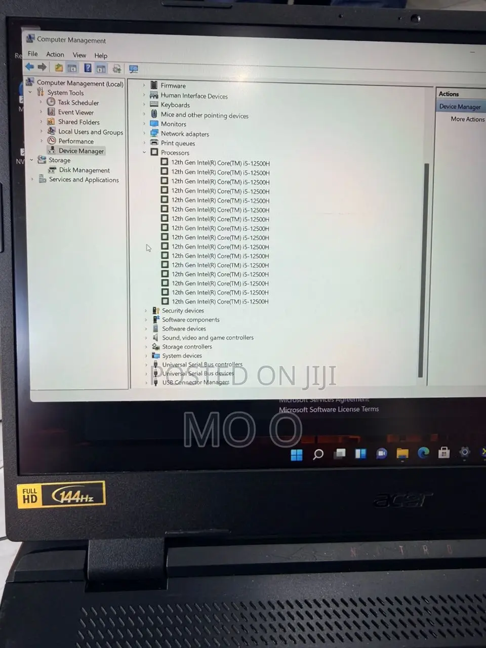 Laptop Acer Nitro 5 16GB Intel Core i5 SSD 512GB