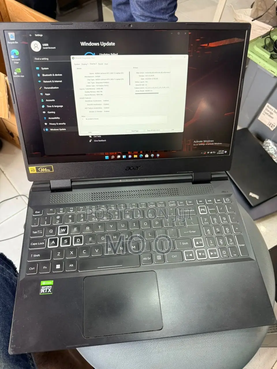 Laptop Acer Nitro 5 16GB Intel Core i5 SSD 512GB