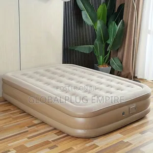 Double Inflatable Mattress With 2 Pillows