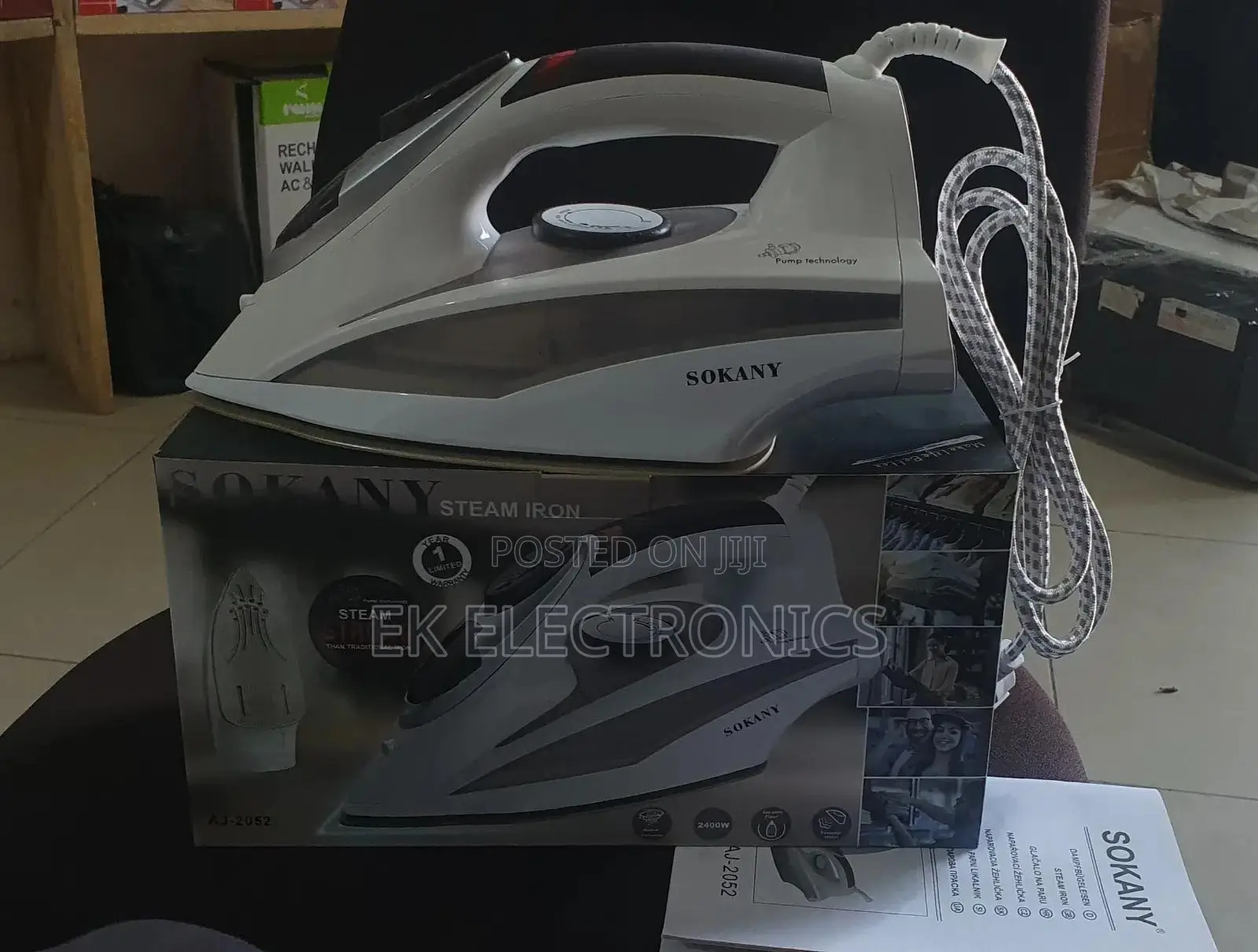 Sokany Steam Iron Fast Heat Smooth Pressing
