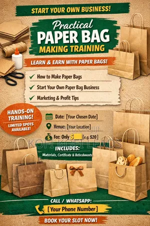 Paper Bag Making Training