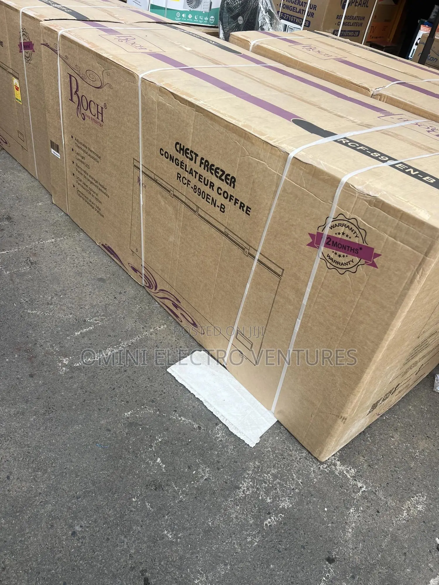 Brand New Roch 708 Liters Chest Freezer Double Door