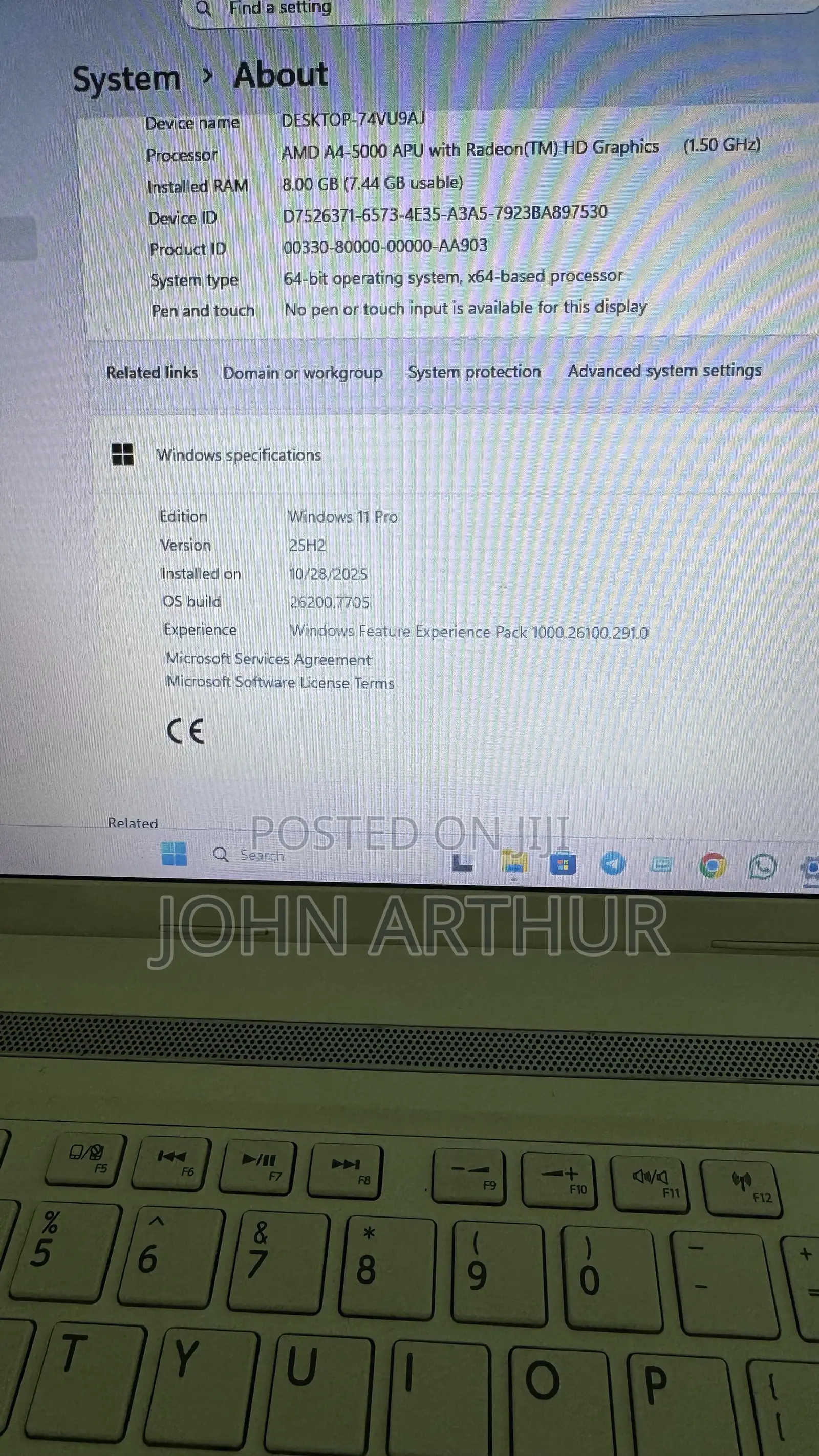 Laptop Toshiba Satellite C55 8GB AMD A6 HDD 320GB