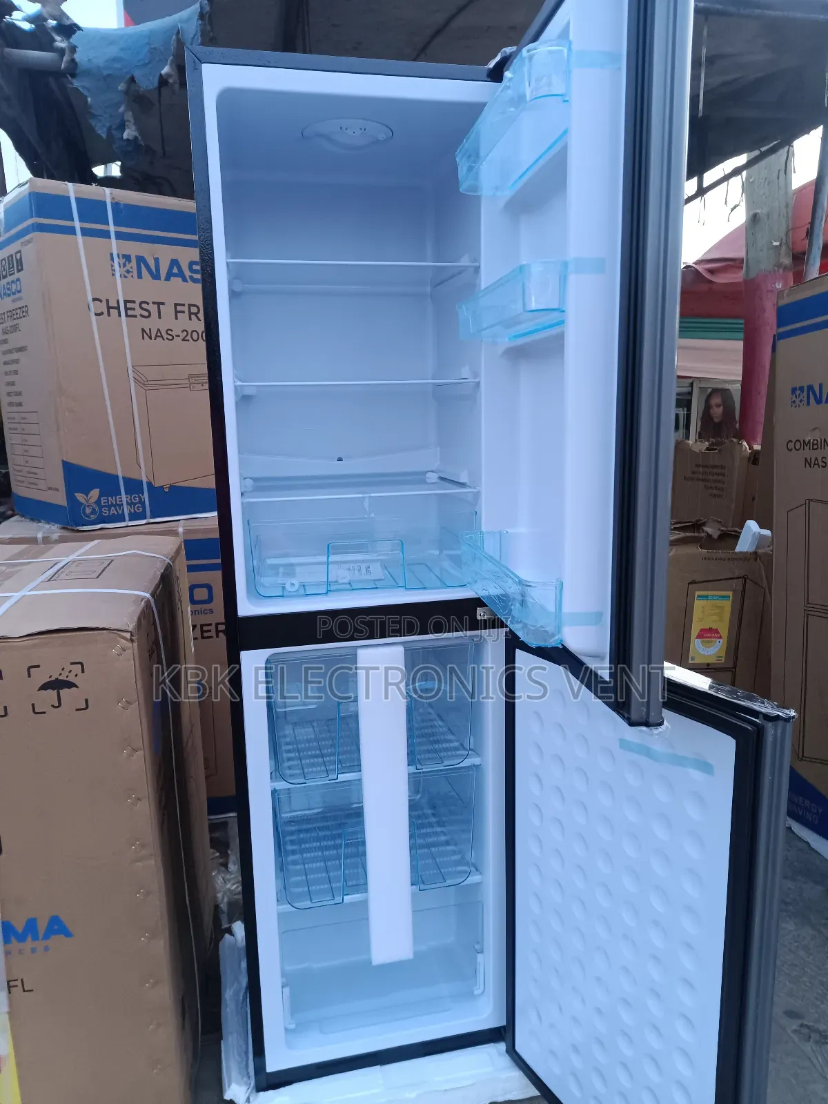 Nasco 195liter Nasd224fl Double Door Refrigerator