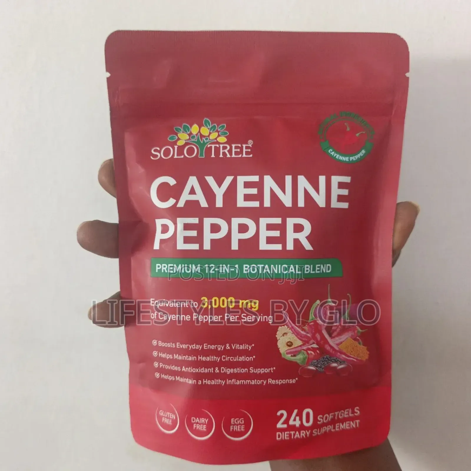Solo Tree Cayenne Pepper 12-in-1 Botanical Blend 3000mg (240 Softgels)
