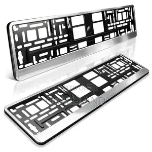 This Original X2 Plastic Chrome Mercedes Benz Car Number Plate Holder