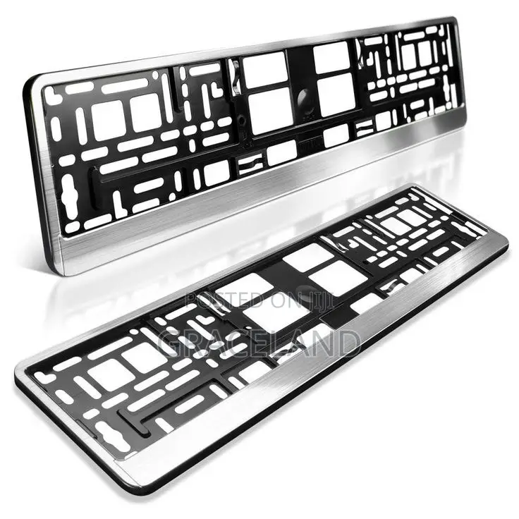 This Original X2 Plastic Chrome Mercedes Benz Car Number Plate Holder