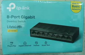 Tp-Link Ls1008g 8-Port 10/100/1000mbps Desktop Network Switch