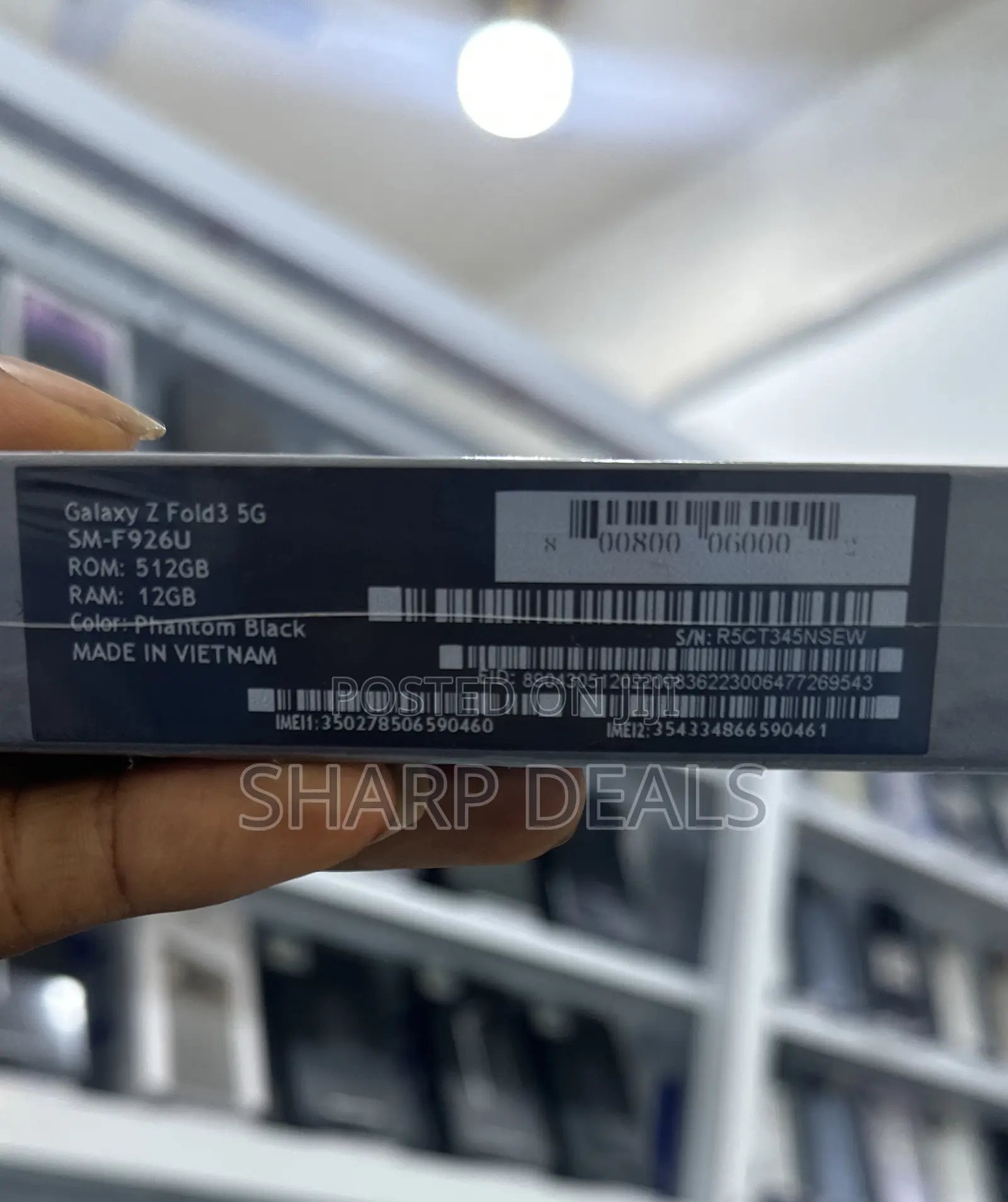 New Samsung Galaxy Z Fold 3 512 GB Black