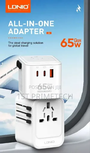 Ldnio All in One 65w Gan Travel Adapter