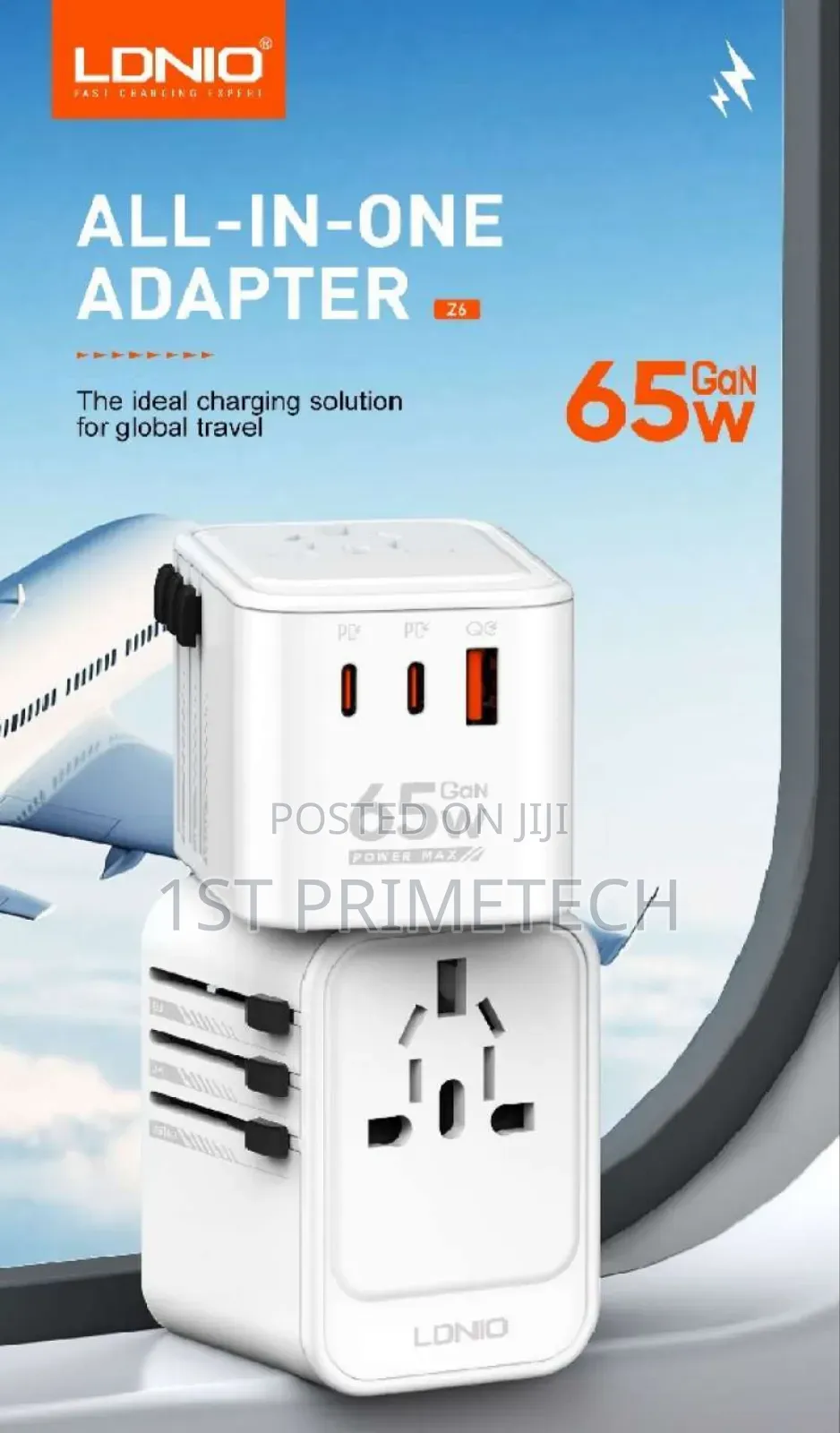 Ldnio All in One 65w Gan Travel Adapter