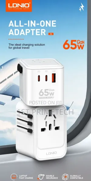 Ldnio All in One 65w Gan Travel Adapter